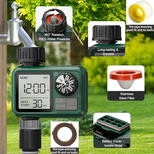 Water Timer for Outdoor Garden Hose