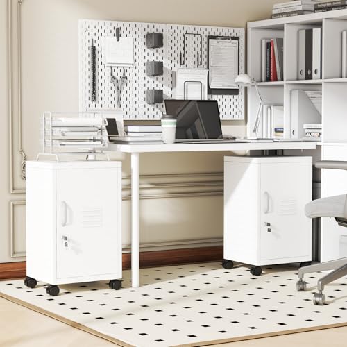 Metal Mobile File Cabinet with Lock