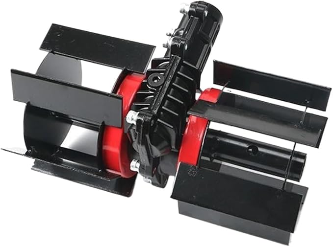 Professional Garden Cultivator Kit - Fits Standard Trimmers - Soil Loosening, Trenching & Weeding Wheels Included - Durable Construction(Hoeing Wheel Type)