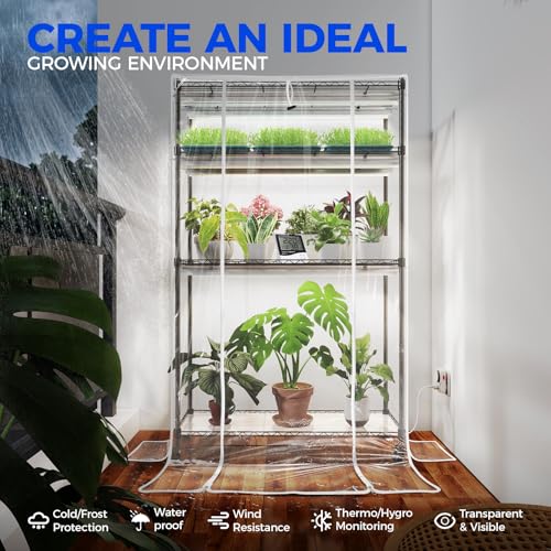 CX5Z Indoor Greenhouse with Grow Light (5000K-CX5Z / 35.4x13.8x59IN w/ Tent)