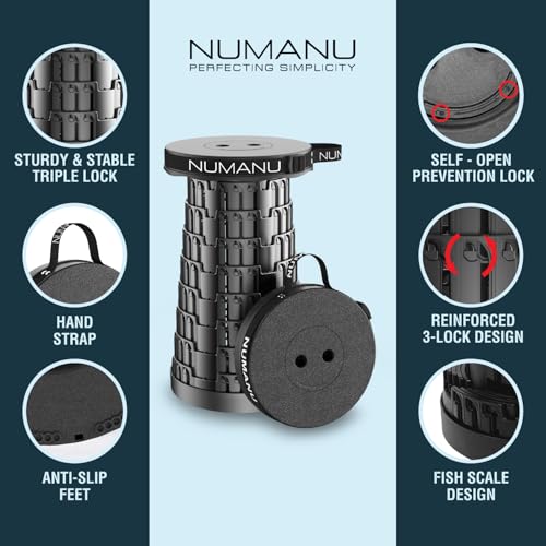Collapsible Stool for Adults 2 (2x Hard Seats + Accessories)