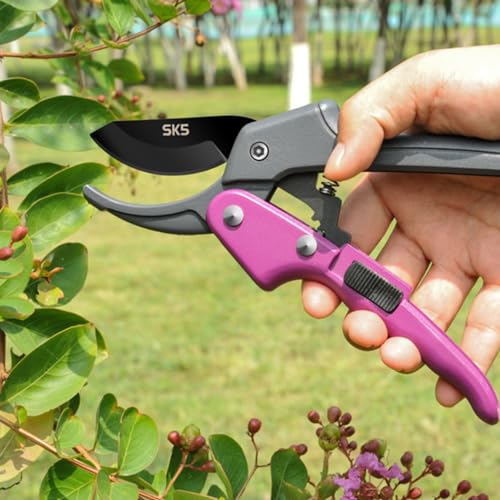 Premium 8 inch garden clippers (Purple)