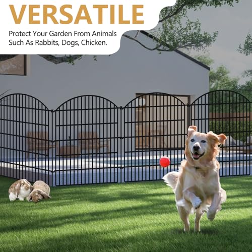 10 Panels Decorative Garden Fence (40in(H) X 24ft(L))