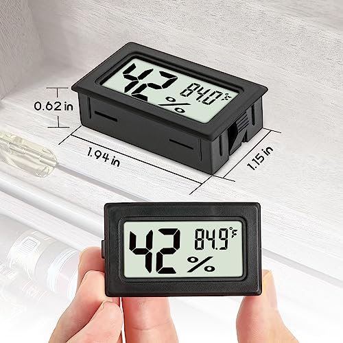 3 Pack Mini Hygrometer Thermometer Indoor Humidity Meter Digital