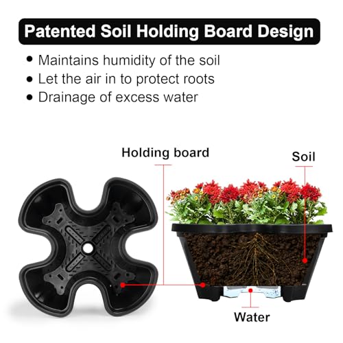 Vertical Planter Tower (Black / 5 Tier)