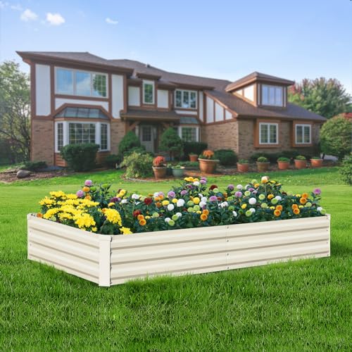 Raised Garden Bed Beige