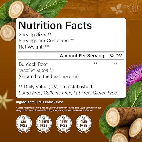 Premium 40 Bags Burdock Root Tea (40 Count (Pack of 1))