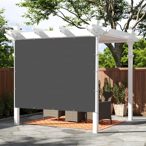 Shade Cloth 14x18 FT Sun Shade (14' x 18' custom size / Dark Grey)