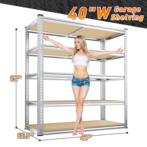 2500LBS Garage Shelving (40"W x 19.7"D x 72"H)