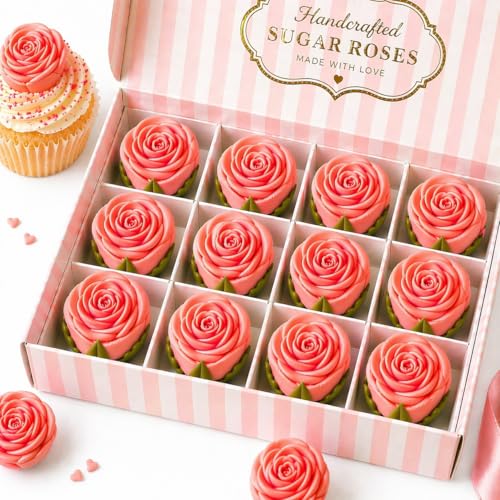 Edible Rose Topper (Coral)
