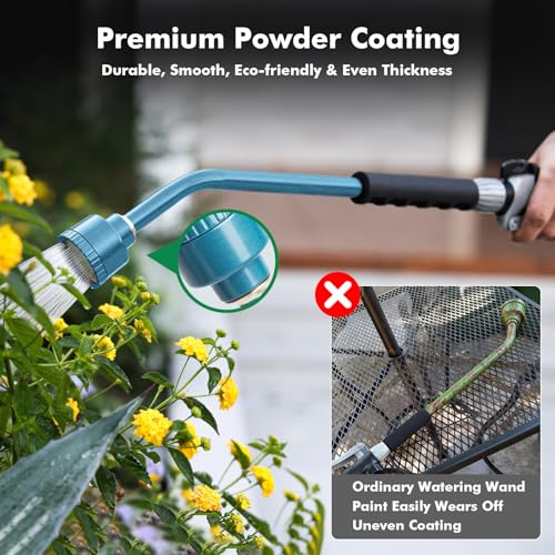 24 Inches Long Watering Wand for Garden Hose (Blue)