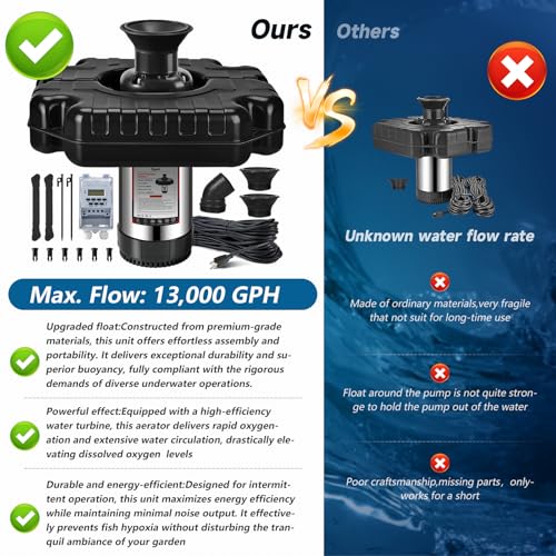 Pond Fountain Aerator (Black a)