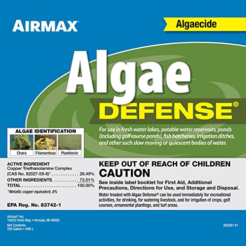 Algae Defense EPA Registered Algaecide for Large Ponds & Lakes 1 Gal