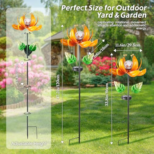 Outdoor Solar Lights Garden Decor (Passionate Orange)
