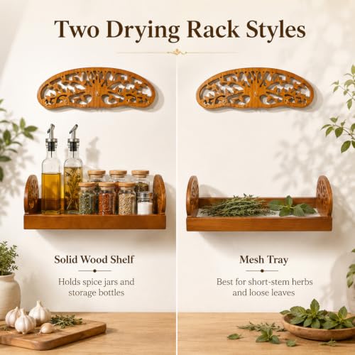 Tree of Life Herb Drying Rack (Herb Drying Rack-Storage Tray)