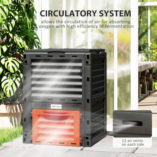 Garden Compost Bin (Orange)