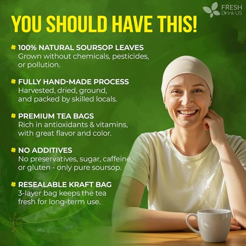 Premium 105 Bags Soursop Graviola Leaf Tea (105 Tea Bag)