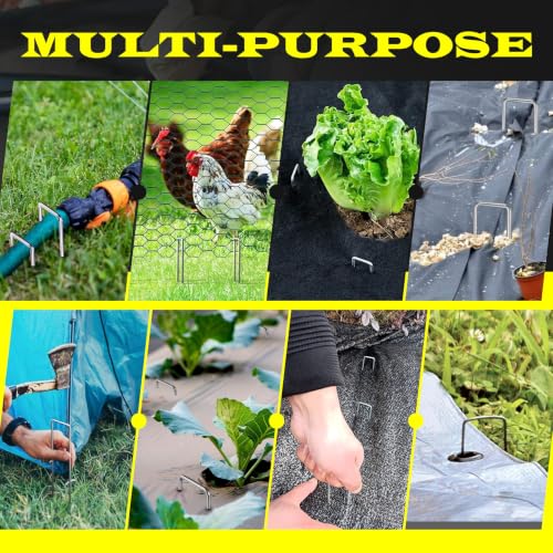 125 Pack x 8 Inch Landscape Staples Galvanised (8 Inch)