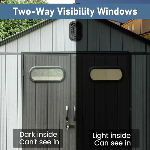 Domi 8x16 FT Resin Outdoor Storage Shed (8x16FT)