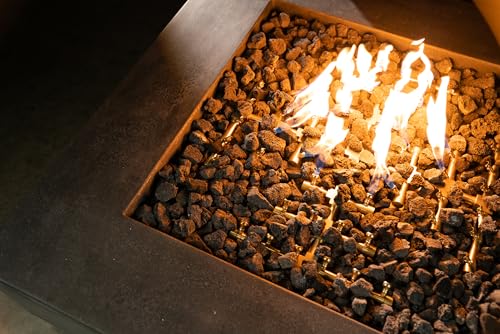 11" Inch Brass Jet Burner for Round & Square Fireplace