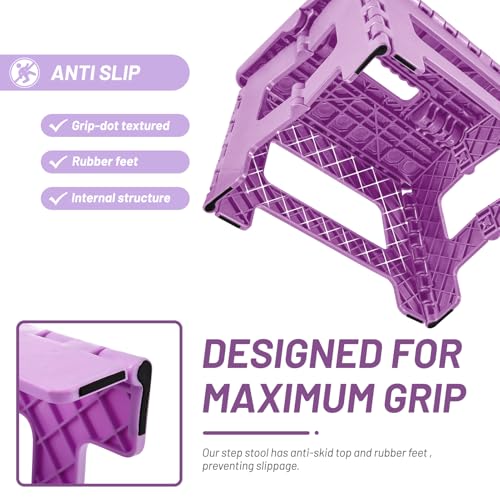 9 Inch Kids Step Stool (Light Purple / 9 Inch)