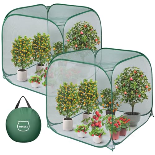2Pc Pop Up Mesh Plant Cover (Green / 2 pieces)