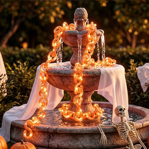 16.4 ft Halloween Chain Lights (Orange / 16FT)
