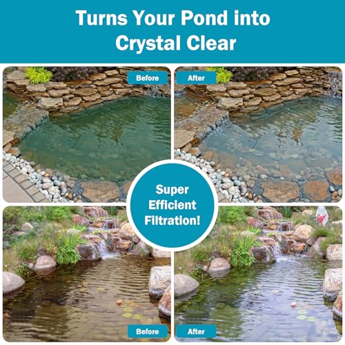 All-in-One 550GPH Pond Fountain Kit for Outdoor Ponds 350-500 Gal