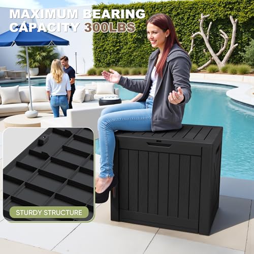 40 Gallon Resin Deck Box (Black / 40 Gallon)