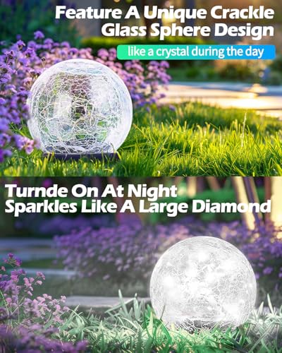 Garden Solar Ball Lights Outdoor Waterproof (5.9 Inch)