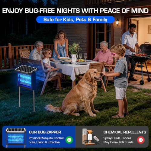 Solar Bug Zapper Outdoor (Blue)