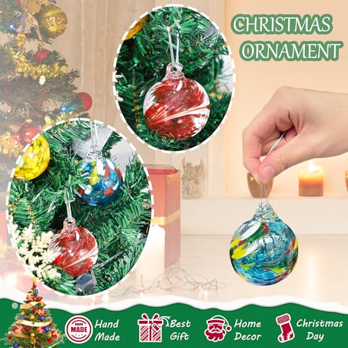 Christmas & Halloween Glass Ball Ornaments (12 Count)