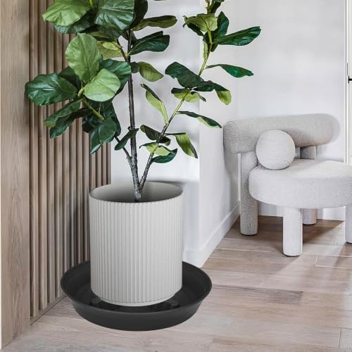 2 Pack Plant Saucer 10 inch (10"-2 Pack / Black)