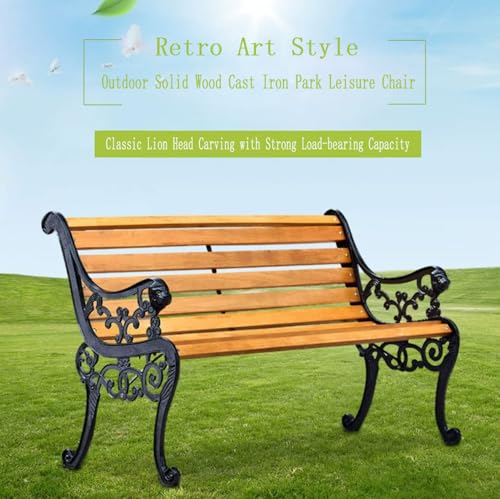 Outdoor Park Garden Bench with Cover
