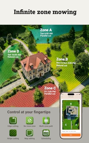 Robot Lawn Mower for 1 (Two-Wheel Drive / Up to 1/4 Acre)