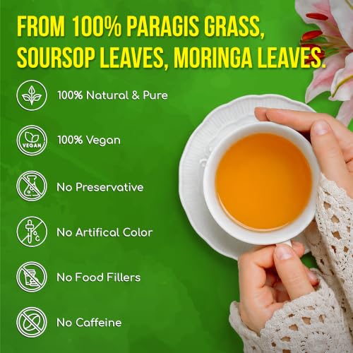 Premium 75 Paragis Soursop Moringa Tea Bags (75 BAGS)