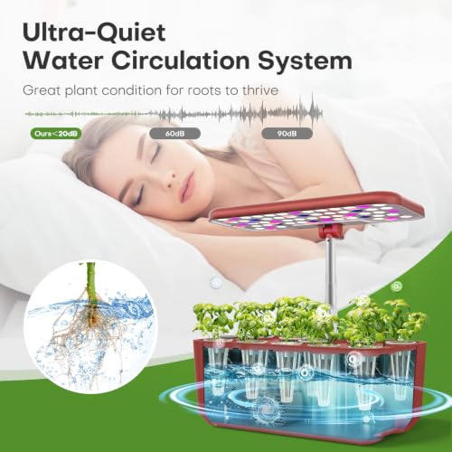Hydroponics Growing System (Red)