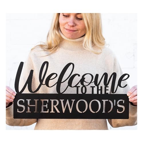 Outdoor Personalized Welcome Last Name Sign