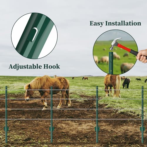 Metal Garden Fence Posts (20 Count)