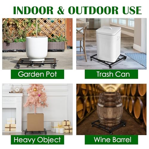 22 Inch Plant Coasters with 360° Swivel Wheels (22in)