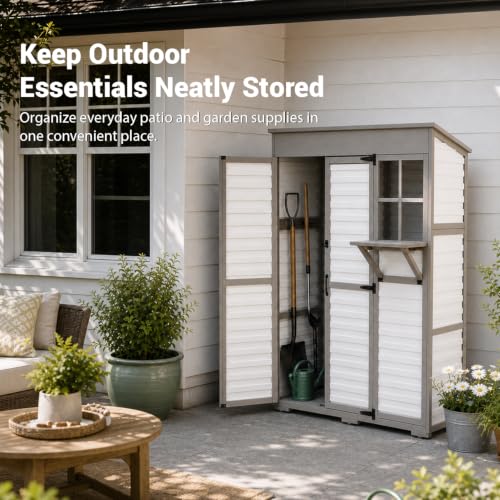 Outdoor Storage Cabinet (White / 47" x 20" x 70")