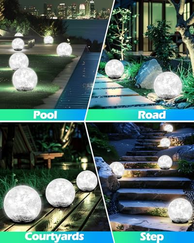 Garden Solar Ball Lights Outdoor Waterproof (4.7 Inch)
