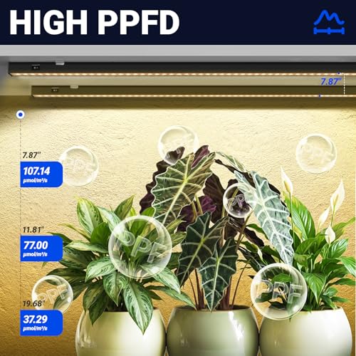 T5 LED Grow Lights (Yellow / 2ft-black Cover-2p)
