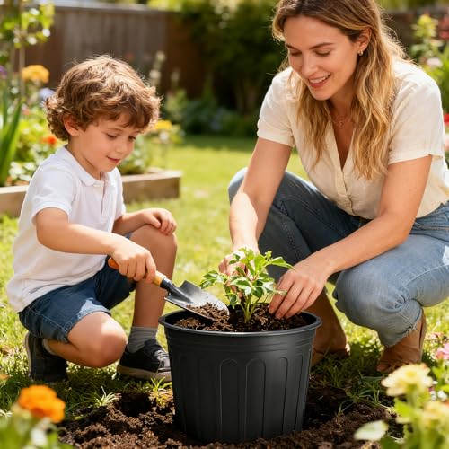 30 Pack 5 Gallon Plastic Nursery Pots (5 gallon)