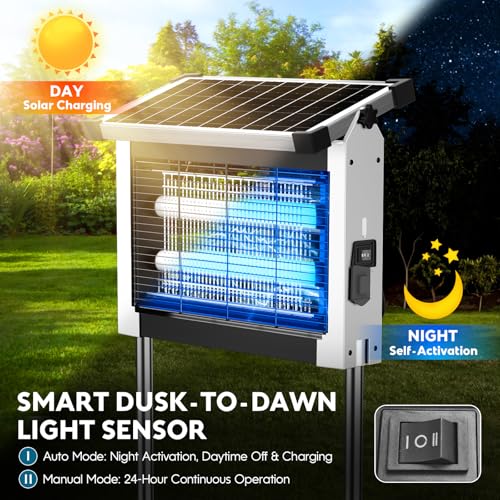 Solar Bug Zapper Outdoor (White)