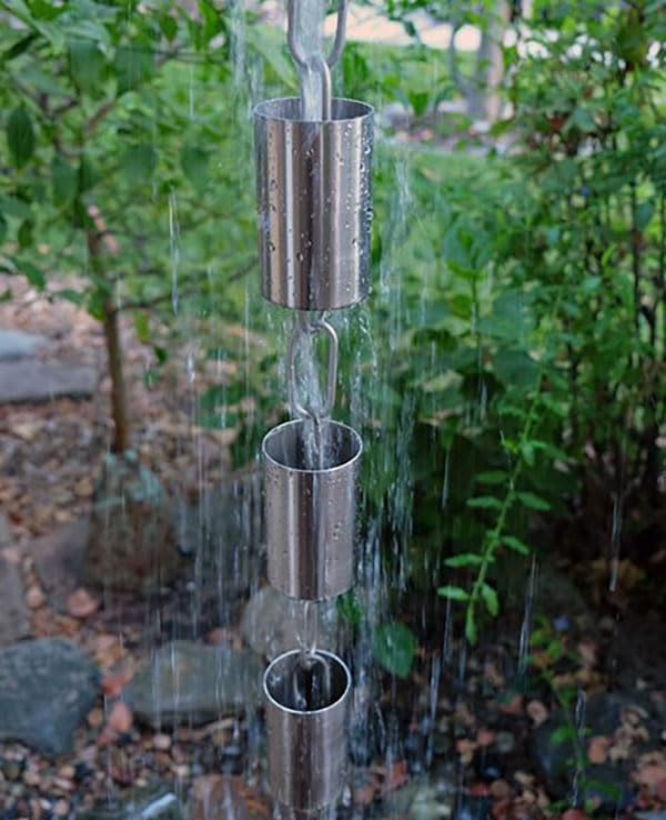 Kenchiku Rain Chain (12 Feet / Stainless Steel)