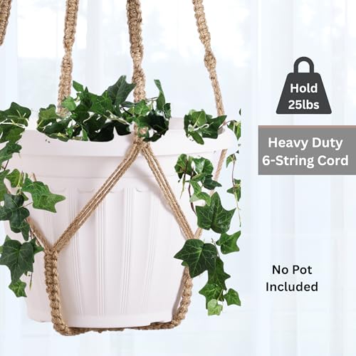 2 Pack Giant XXL Macrame Planter Hanger Large for 15 inch Pot (2 Count)