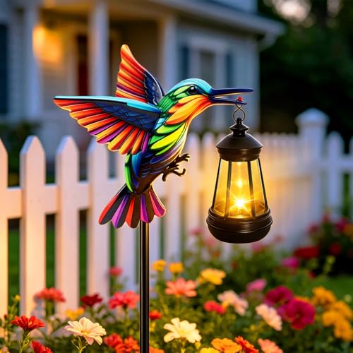 Hummingbird Solar Garden Lights Outdoor Waterproof