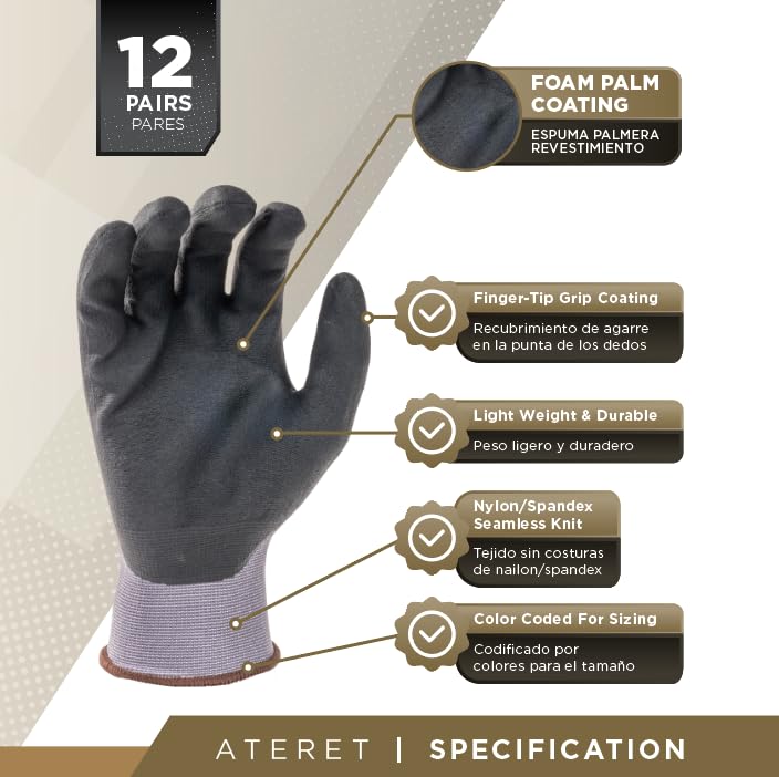 Work Gloves Micro (36 Pairs)