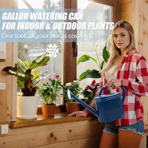 1 Gallon Watering Can (Dark Blue / 1 Gallon)